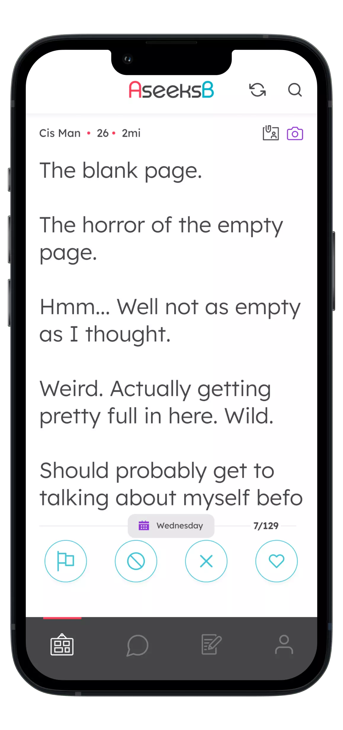 AseeksB mobile app screenshot - search filters